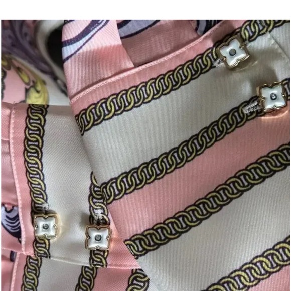 Alice + Olivia Multicolor Baroque Print Shirt - Picture 2 of 7